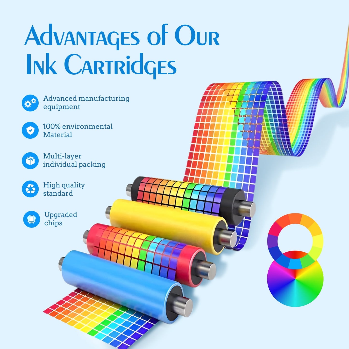 950XL and 951XL Ink Cartridges Compatible for HP 950 and 951 Ink Cartridges OfficeJet Pro 8600 8610 8620