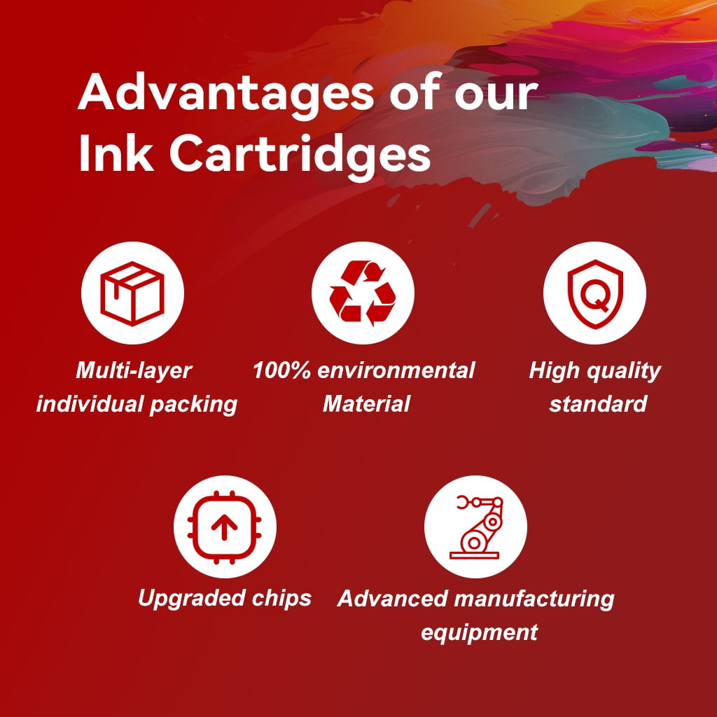 1200XL Ink Cartridges Compatible For Canon 1200 Ink Cartridges With MAXIFY MB2020 MB2320 MB2120 MB2720 MB2350 MB2050 Use（2×Black, Cyan, Magenta, Yellow，5-Pack）