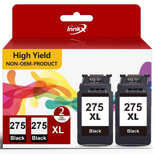 275 Black Ink Cartridge for Canon Ink 275 Black Ink for Canon 275XL Ink Compatible for Printers PIXMA TS3520 TS3522 TS3500 TR4720 TR4700 Printer (2 Black)