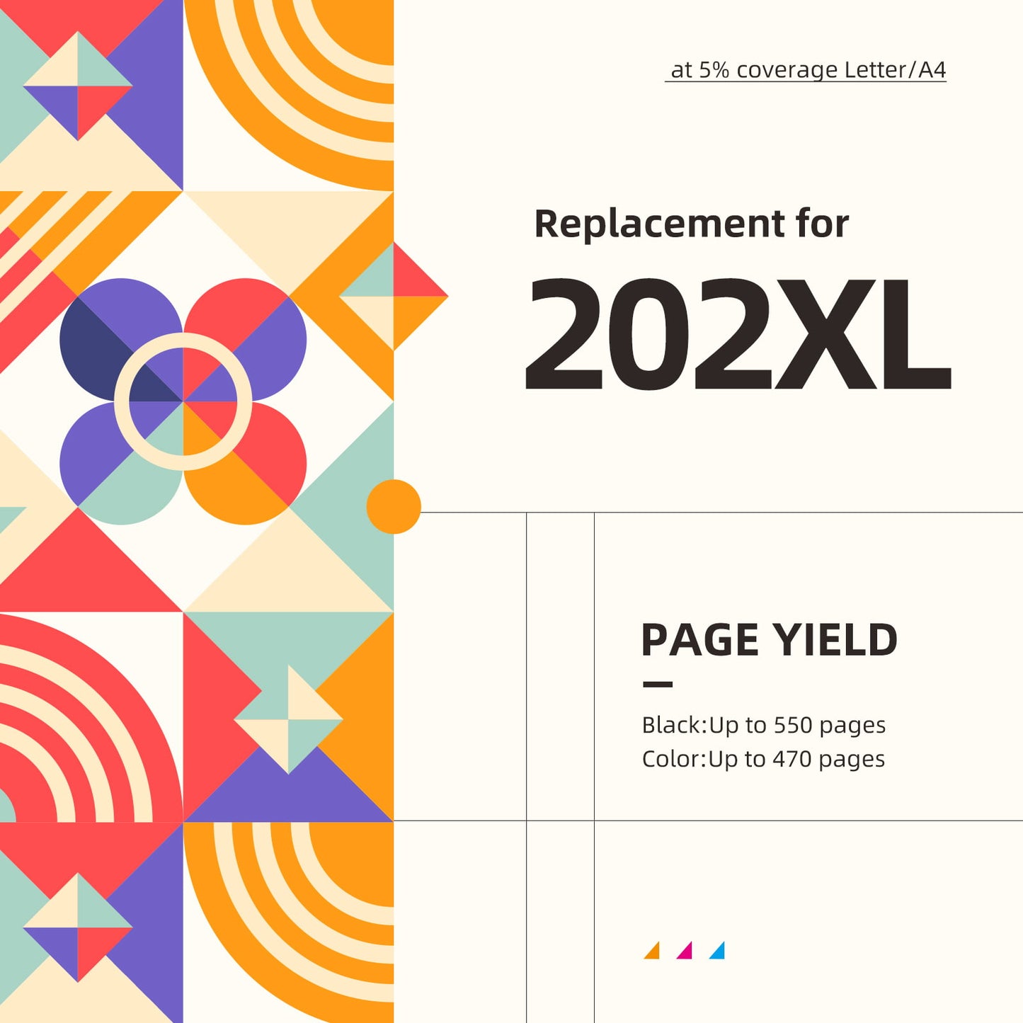 202 Ink Cartridges for Epson 202XL 202 Ink Cartridges for Epson XP-5100 WF-2860 Printer (4 Pack, 1 Black 1 Cyan 1 Magenta 1 Yellow)