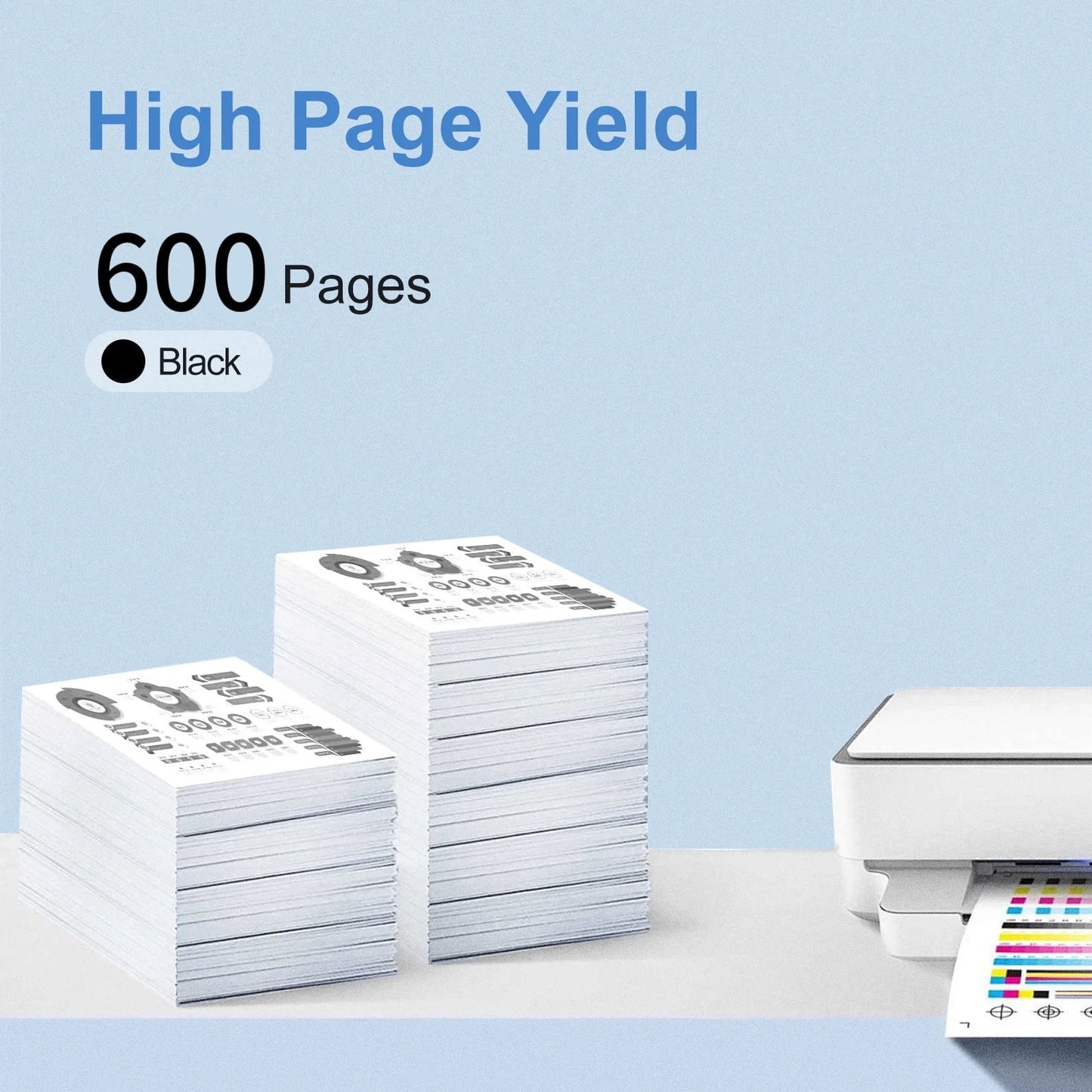 61xl 61 Ink Cartridges Black, Compatible for HP Printer Ink 61, 1 Pack, work with HP Enry 5530 4500 4630 4502