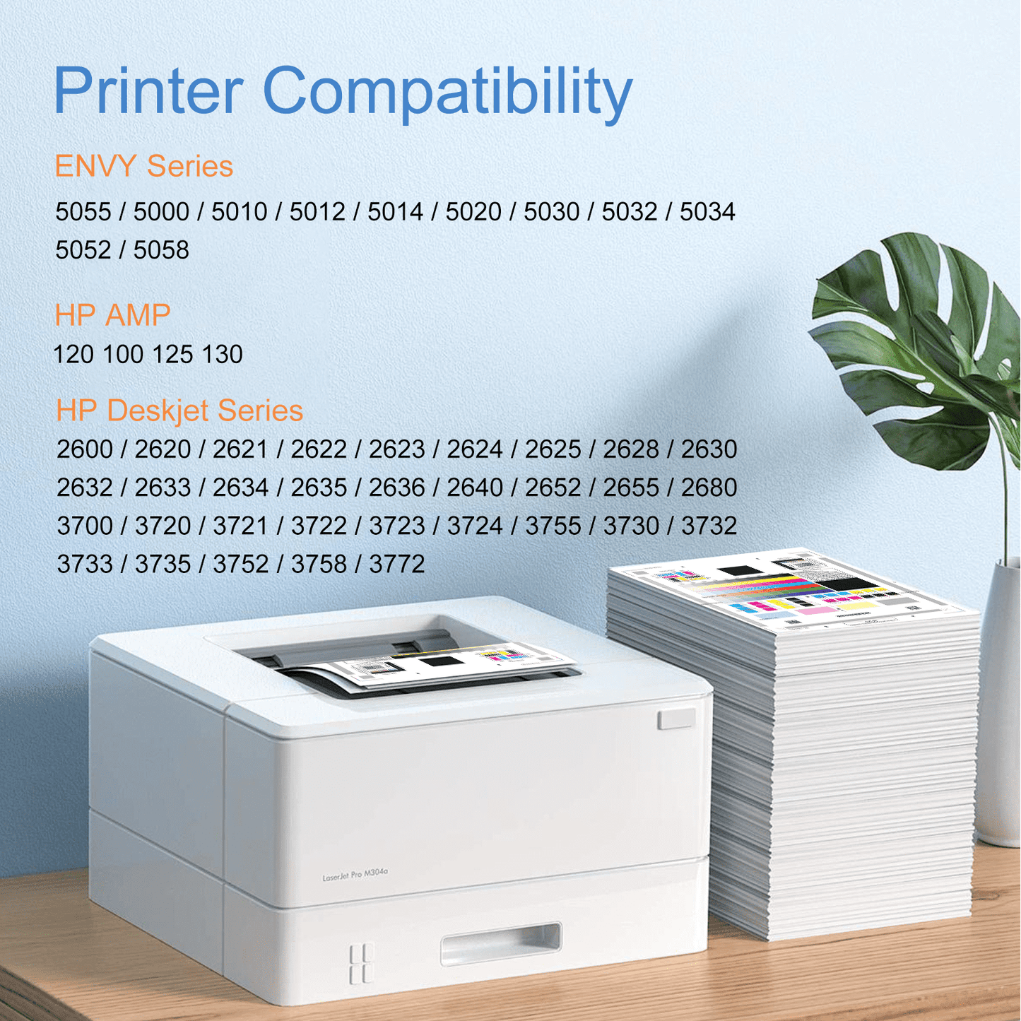65 Ink Cartridges Black and Tri-Color | for Printer Ink HP 65 | Work with Deskjet 3755 3700 2600 3772 2652 Series Envy 5055 5000 Series | 2 Pack